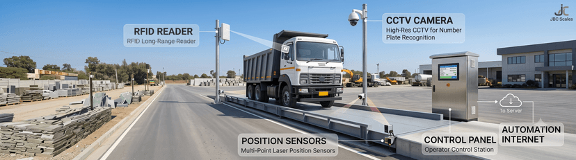 Weighbridge automation for stone quarries  Mining weighbridge automation  Industrial truck scale automation  Weighbridge management software with cloud sync  Unmanned truck weighing system
